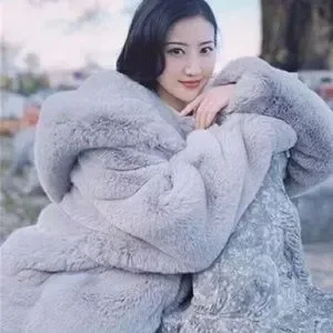 ジャケット・アウター herlipto Faux Fur Hoodie Duffle Coat Jackets & Coats | Fur Coat Gray Zipper Hoodie Jacket Womens